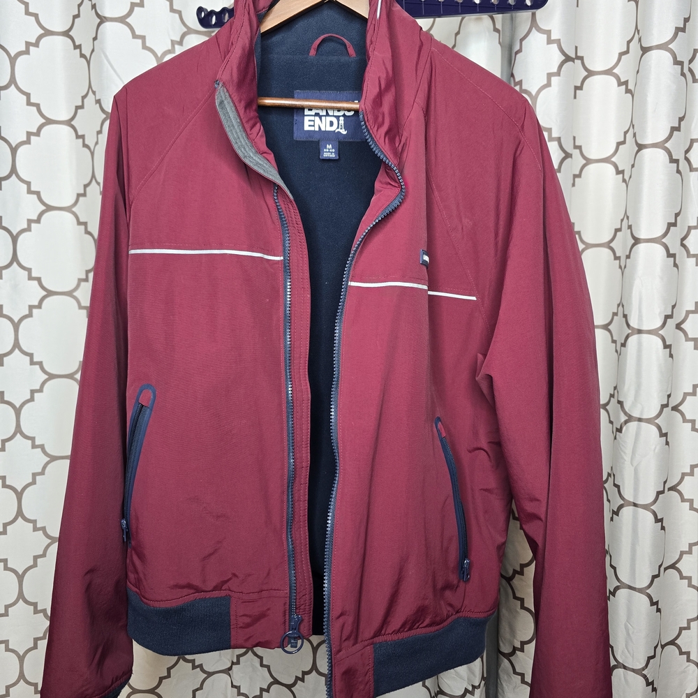 Lands’ End Classic Squall Bomber Jacket – Men’s Medium